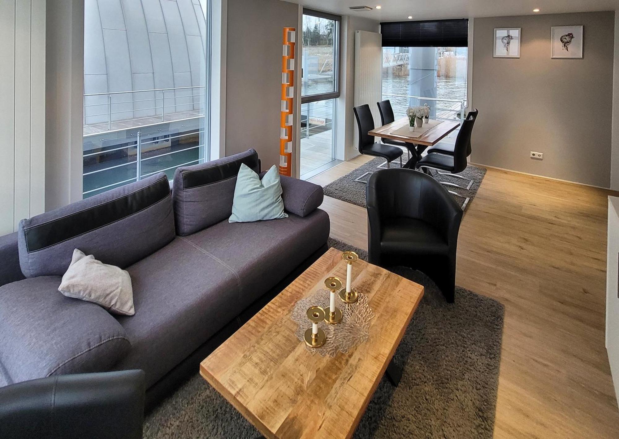 Schwimmende Ferienwohnung Sundowner Elsterheide Zewnętrze zdjęcie